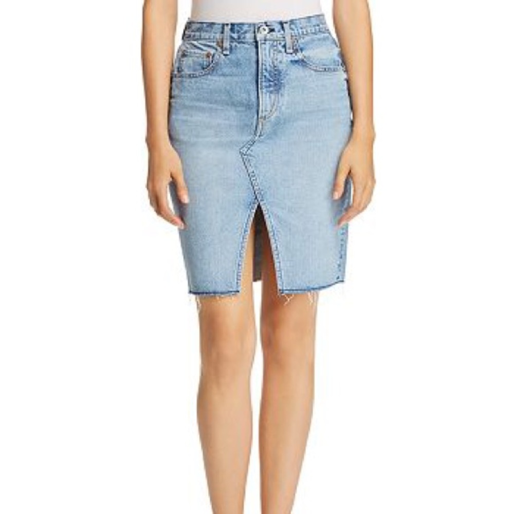 Rag and bone Suju pencil mini denim skirt - 27